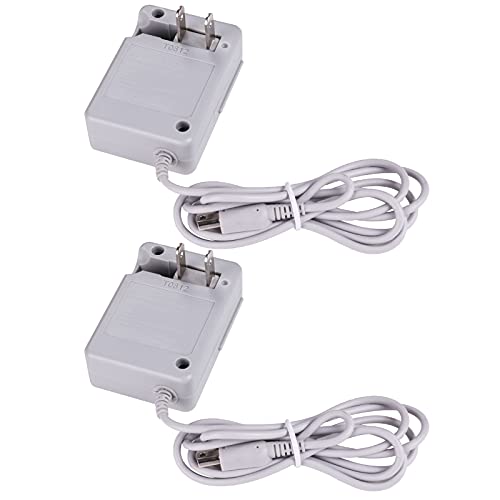 DTOL AC Adapter Game Charger for Nintendo Dsi Ndsi 3DS/3DSXL/New 3DS/New 3Dsll/2DS/Dsi/Dsixl 2 Pack