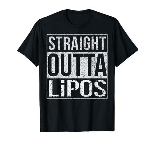 Straight Outta LiPos Funny T Shirt FPV Drone Racing RC Pilot