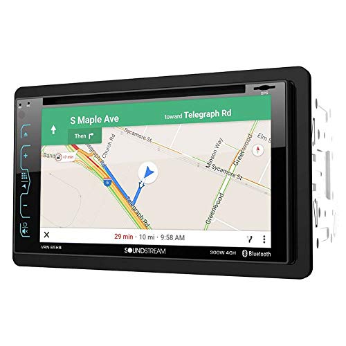 Soundstream VRN-65HB 2-DIN GPS/DVD/CD/MP3/AM/FM Receiver with 6.2' LCD/ Bluetooth/MobileLink X2,Black