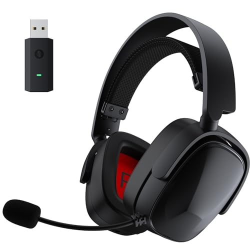 SENZER X100 Wireless Gaming Headset for PS5 PS4 PC - Bluetooth, Clear Audio, Customized Side Plates, Memory Foam Pads - w/3.5mm Wired for Xbox