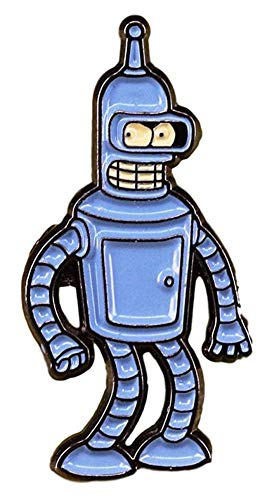 Futurama Bender Character Enamel Metal Logo Pin