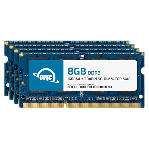 OWC 32GB (4 x 8GB) PC12800 DDR3L 1600MHz SO-DIMMs Memory Compatible with 2011-2015 iMac Models (OWC1600DDR3S32S)