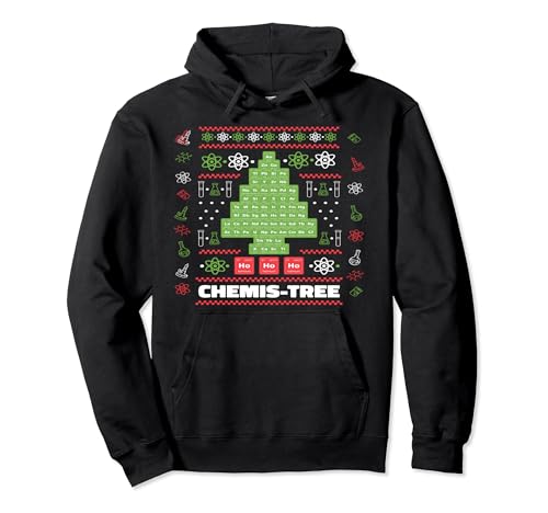 Chemistree Funny Science Christmas Tree Chemistry Chemistry Pullover Hoodie