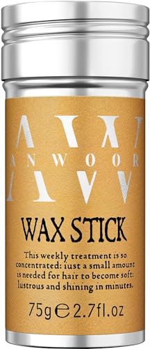AnWoor Hair Wax Stick, Styling Wax for Smooth Wigs, Slick Stick for Hair Non-greasy Styling Hair Pomade Stick for Flyaways Edge & Frizz Hair - 2.7 Oz