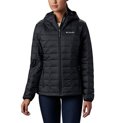 Columbia Women's Voodoo Falls 590 TurboDown Hooded Jacket, Black, Small