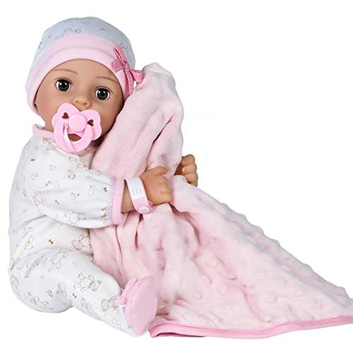 Adora Adoption Baby Girl Doll with Complete 9-Piece Accessories includes Pacifier, Hospital Bracelet, Disposable Diaper, Blanket, Perfect Birthday Gift for Ages 3 and Up - Baby Cherish