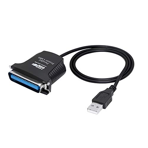 SinLoon USB to Parallel Port Adapter USB to IEEE1284 CN36 Parallel Printer Cable Adapter for Printer (2.8FT)
