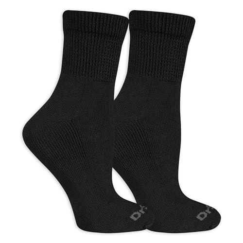 Dr. Scholl's Women's Plus Advanced Relief 2-Pair Ankle-Extended Socks, black, Shoe Size: 8-12