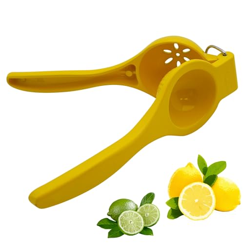 IMUSA Lime or Lemon Manual Squeezer, Citrus Juicer for Max Extraction, Yellow