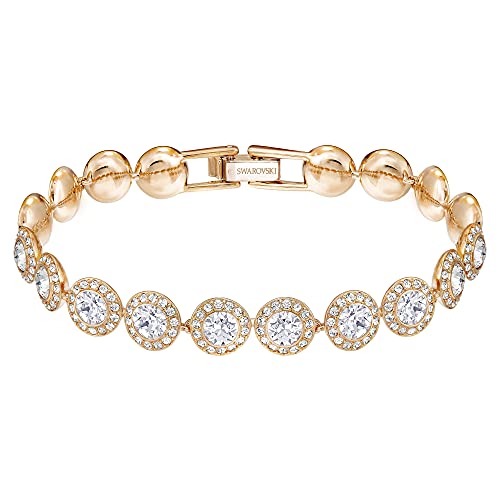 SWAROVSKI Bracelet, Clear circle-cut with Matching Crystal Pavé on a Rose-Gold Tone Finish Setting, Part of the Angelic Collection