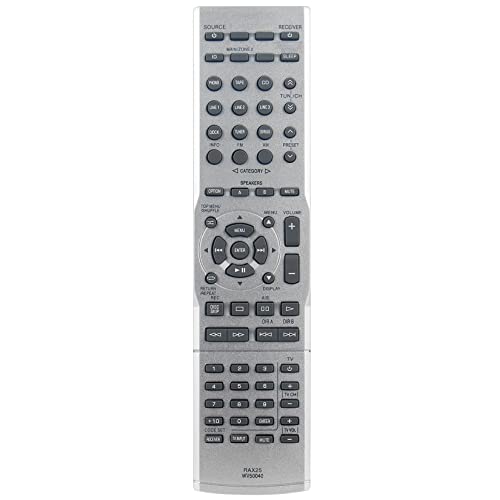 RAX25 WV50040 Replacement Remote Control Applicable for Yamaha Audio Receiver R-S500 R-S700 R-S500BL R-S700BL RS500 RS700 RS500BL RS700BL