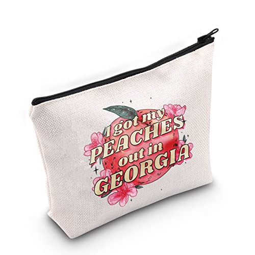 TOBGBE Song Lyrics Gift Music Lover Gift Peaches Song Gift Singer Fans Gift Song Lyrics Makeup Bag (My Pea)