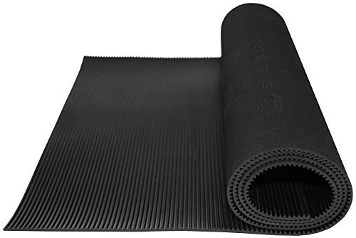 Sluice Box Rubber V Matting; Gold Sluice mat for fine Gold Recovery Set; Gold Prospecting Supplies;10 inch by 24 inch Size, Black Color, Mini Rib Pattern