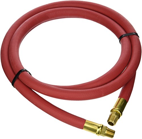 GoodYear 6' x 3/8' Lead-In Rubber Air Hose,Red