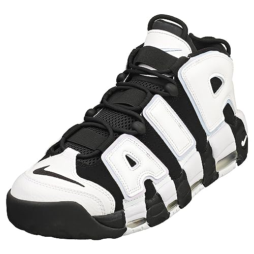 Nike Men's Air More Uptempo '96 Sneakers, Black/White-multi-color, 10.5