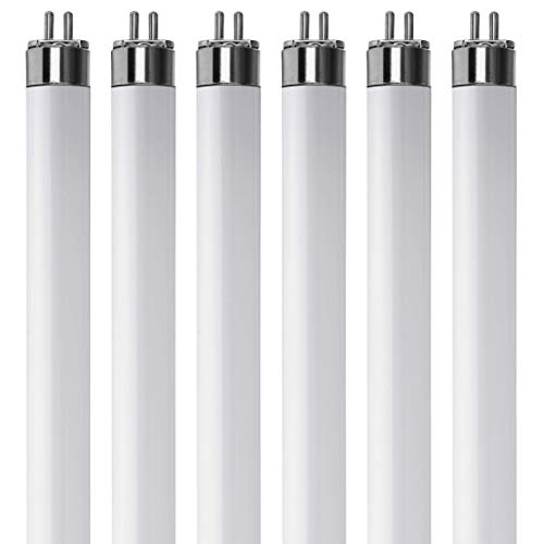 (Pack Of 6) F8T5/D - T5 Fluorescent 6500K Daylight - 8 Watt - 12' Super Long Life Light Bulbs