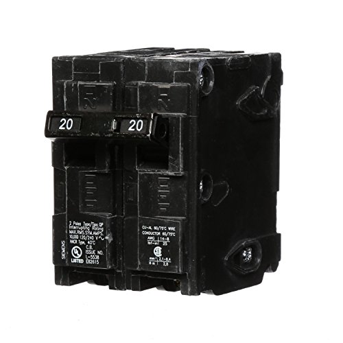 Siemens Q225 25-Amp Double Pole Type QP Circuit Breaker Black