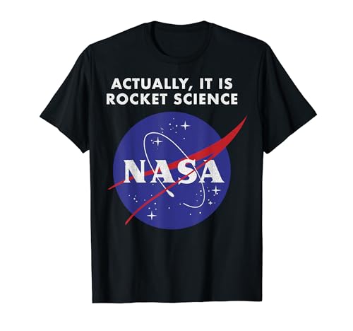NASA Logo Actually It Is Rocket Science Graphic T-Shirt