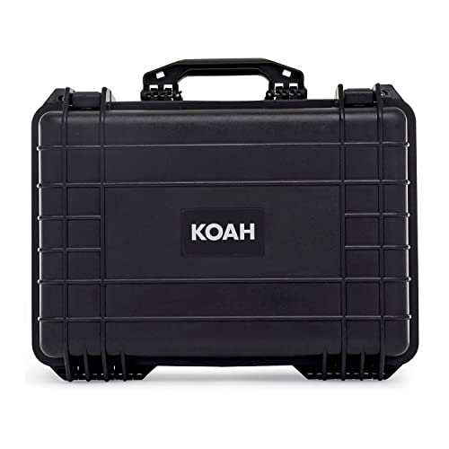 Koah Weatherproof Hard Case with Customizable Foam (18 x 14 x 7 Inch)