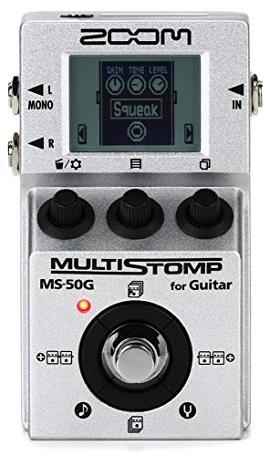 Zoom MS-50G MultiStomp Guitar Effects Pedal, Single Stompbox Size, 100 Built-in effects, Tuner