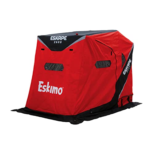 Eskimo Eskape 2600 Insulated 2 Person Ice Fishing Shelter,Red