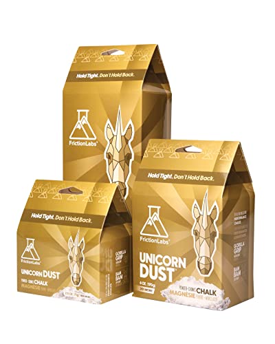 Friction Labs Unicorn Dust 2.5oz (70.8g) - Fine Texture - The New Standard in Chalk for Rock Climbing, Crossfit, and Powerlifting