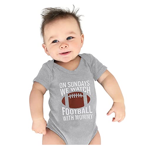 ZHICHUANG Infant Bodysuit Clothing Boys Girls Short Sleeve Letter Rugby Print Simple Active Comfort Romper Top