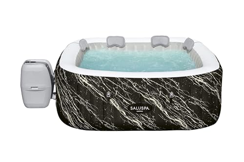 Bestway SaluSpa Hawaii EnergySense Smart Luxe AirJet Inflatable Hot Tub Spa (71' x 71' x 26') | Features LED Lights and App-Control | Fits Up to 4-6 Persons