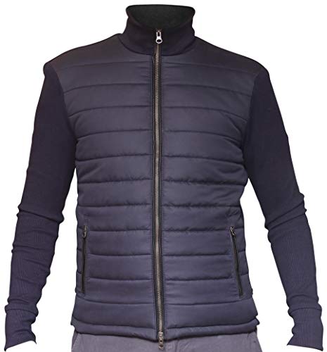 DYNAMIC LEATHER Spectre Bomber Jacket - Daniel Craig Blue Austria Jacket,Men's,X-Large