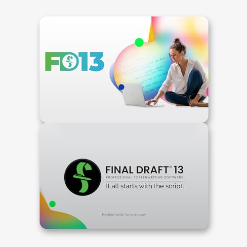 FINAL DRAFT 13 - Professional Screenwriting Software For Screenwriters With Industry Standard Formatting and Writing Project Planning Productivity Tools