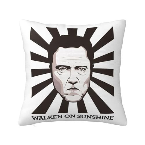 ADPAAR Christopher Walken Pillow Cases Throw Pillow Cover Decorative Square Cushion for Sofa Bed Couch Home Decor 24'X24'