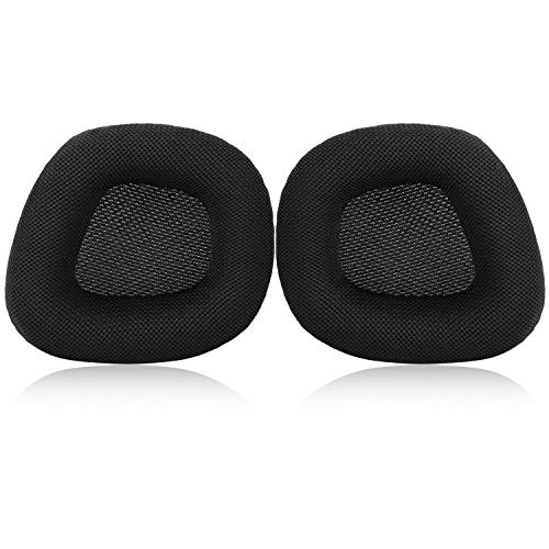 Jecobb Replacement Earpads with Mesh Fabric & Memory Foam Ear Cushion Cover for Corsair Void & Corsair Void PRO RGB Wired/Wireless Gaming Headset ONLY (Black)