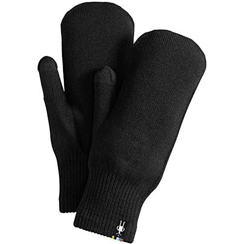 Smartwool Knit Mitt | Merino Wool Touchscreen Winter Mitts For Men and Women, Black, Large