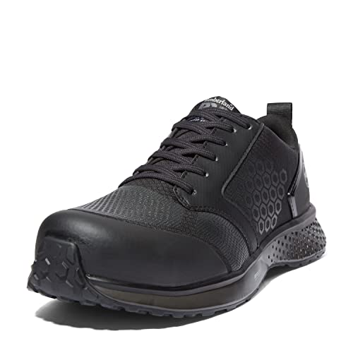 Timberland PRO Timberland Men's Reaxion Composite Safety Toe Industrial Athletic NT, Black: Black Gray, 10.5