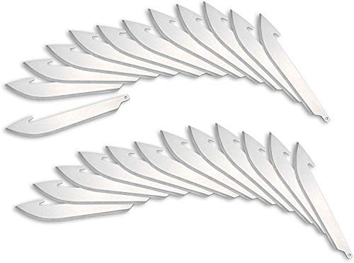 Outdoor Edge 3.5' RazorSafe Replacement Sharp-Point Knife Blades, 24 Piece Value Pack