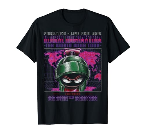 Looney Tunes Marvin The Martian Global Domination Tour T-Shirt