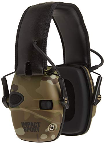 Howard Leight R-02526 by Honeywell Impact Sport Sound Amplification Electronic Shooting Earmuff, MultiCam