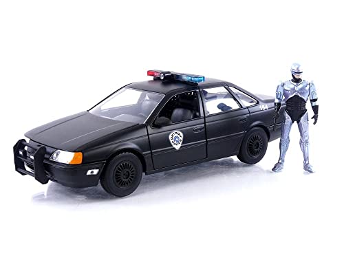 Robocop 35th Anniversary 1:24 OCP Ford Taurus Die-Cast Car & 2.75' Robocop Figure, Toys for Kids and Adults