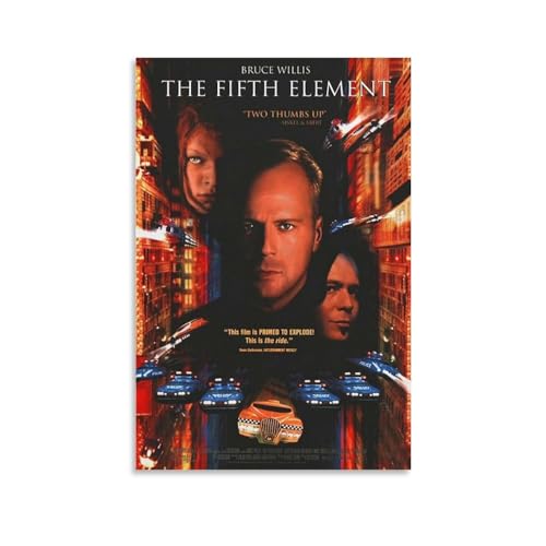 The Fifth Element Poster Movie Bruce Willis Gary Oldman Ian Holm Milla Jovovich Artworks Picture Print Poster Wall Art Painting Canvas Gift Decor Home Posters Decorative 20x30inch(50x75cm)