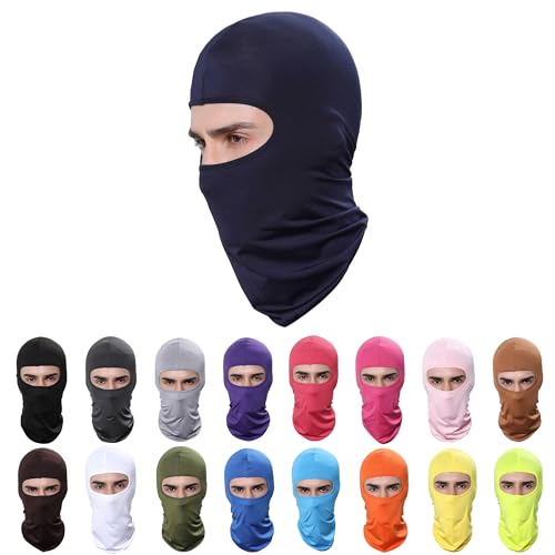 Pukavt Balaclava Face Mask, Ski Mask for Men Women, UV Protection Windproof Scarf for Motorcycle Snowboard Cycling Navy
