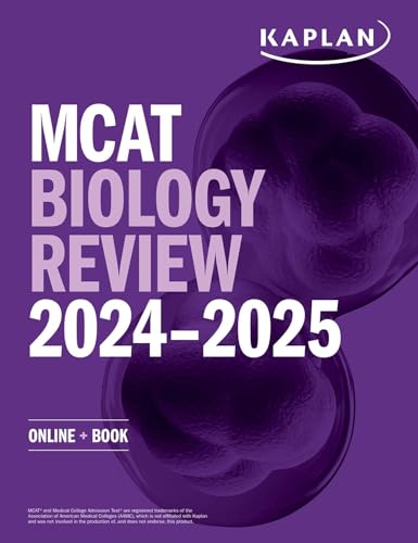 MCAT Biology Review 2024-2025: Online + Book (Kaplan Test Prep)