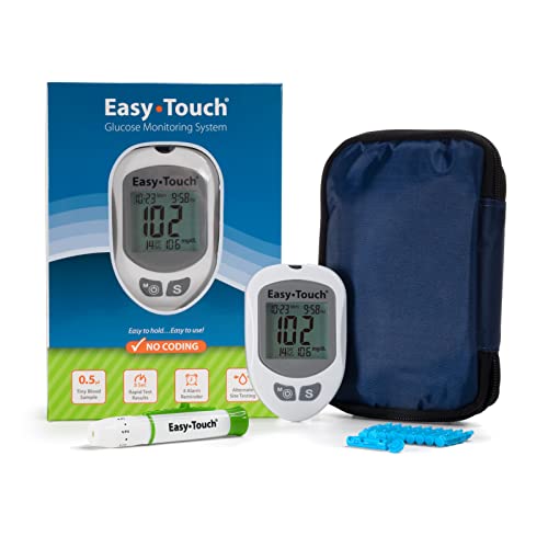 EasyTouch Glucose Monitoring System with 1 Meter, 10 Twist Lancets, 1 Lancing Device