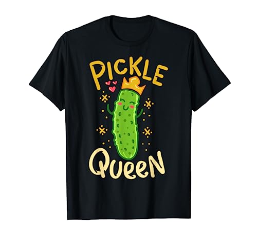 Pickle Queen Vegan Funny Cucumber Vegetable T-Shirt