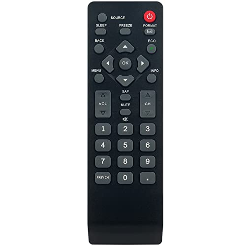 Replacement Remote Commander fit for Emerson TV LC320EM2 LC401EM2 LC320EM1F CLC320EM2F LC260EM2 LC401EM2F CLC401EM2F LC370EM2 LC220EM1 LC190EM1 LC401EM3F LC407EM1 LC190EM2 RLC320EM2F LC220EM2 LC260EM1