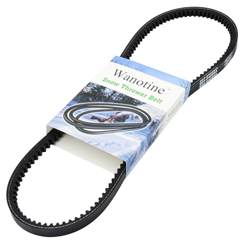 Wanotine 954-04050A Snow Thrower Auger Belt Replaces MTD, Troy-Bilt, Craftsman, Cub Cadet, Yard Machines, Yard Man 754-04050, 954-04050, 754-04050A Snow Blower Auger Belt (1/2' x 35')