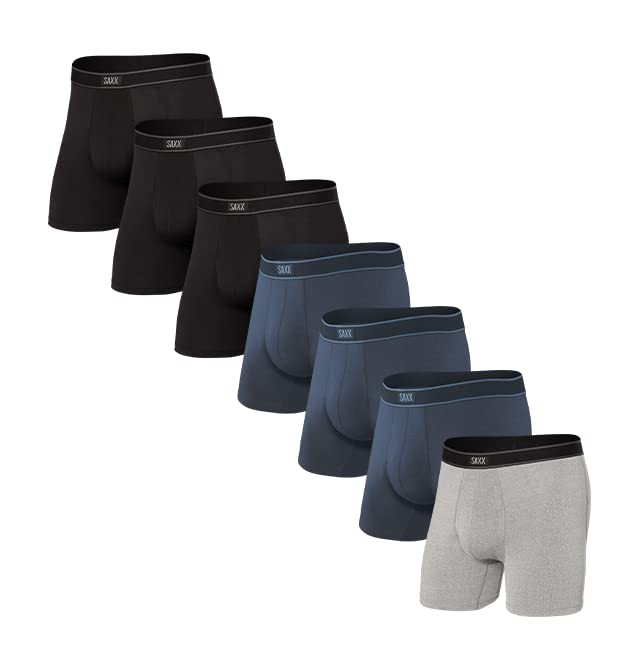 SAXX Men's Underwear - Daytripper Boxer Brief Fly 7Pk with Built-in Pouch Support - Underwear for Men