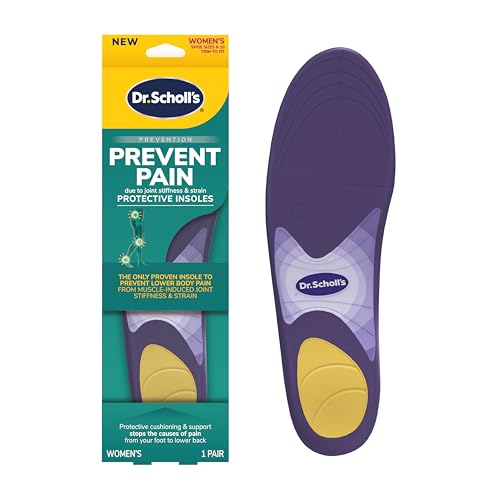 Dr. Scholl's  Prevent Pain Lower Body Protective Insoles, 1 Pair, Women's 6-10, Protects Against Foot, Knee, Heel, and Lower Back Pain, Trim to Fit Inserts