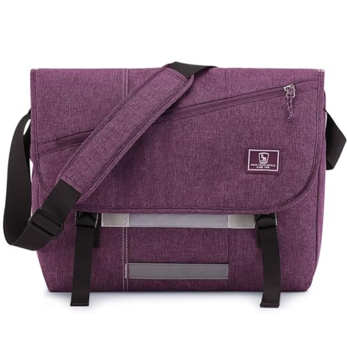 OIWAS Messenger Bag for Women, 14 Inch Laptop Crossbody Bags Men Casual Satchel Shoulder Bag College Travel Office Briefcase