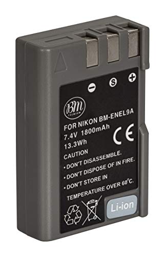 BM Premium EN-EL9, EN-EL9A Battery for Nikon D5000, D3000, D60, D40x & D40 Digital SLR Camera