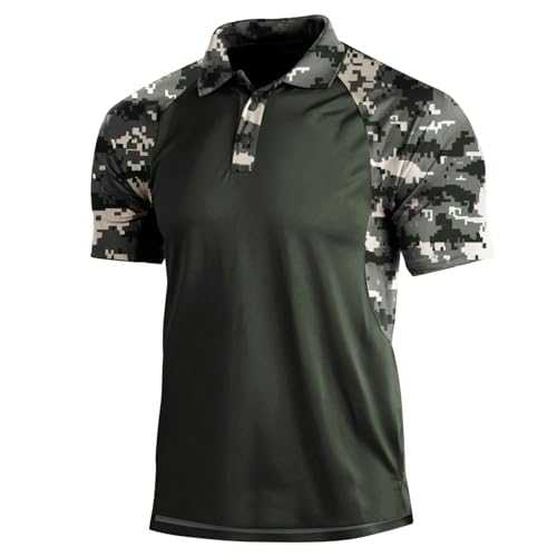 Ciewfwe 2024 Novel Summer Men Polo Shirt Lightweight Short Sleeve Pullover Golf Shirts Moisture Wicking Dry Fit Golf Shirts D-Grey
